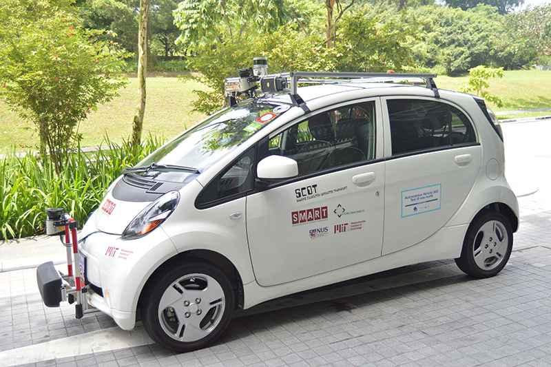 An Inside Look: Trials of the SMART Autonomous Vehicle in One-North