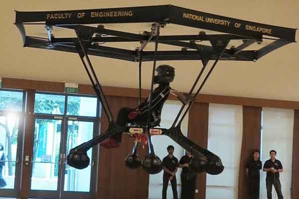 NUS Students Take Flight on their Electric Powered Flying Machine