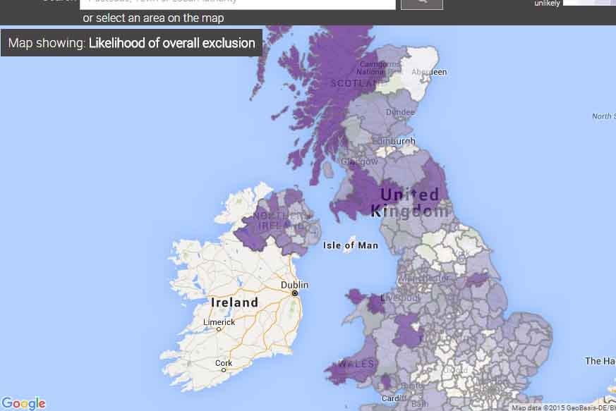 Heatmap shows areas of digital exclusion throughout UK