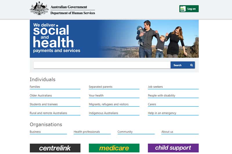 Australian Department of Human Services launches new look website for easier access to Centrelink