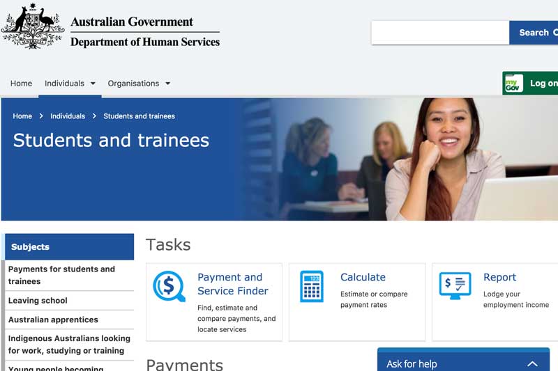 Improved online services make it simpler and easier for Australian students to report income