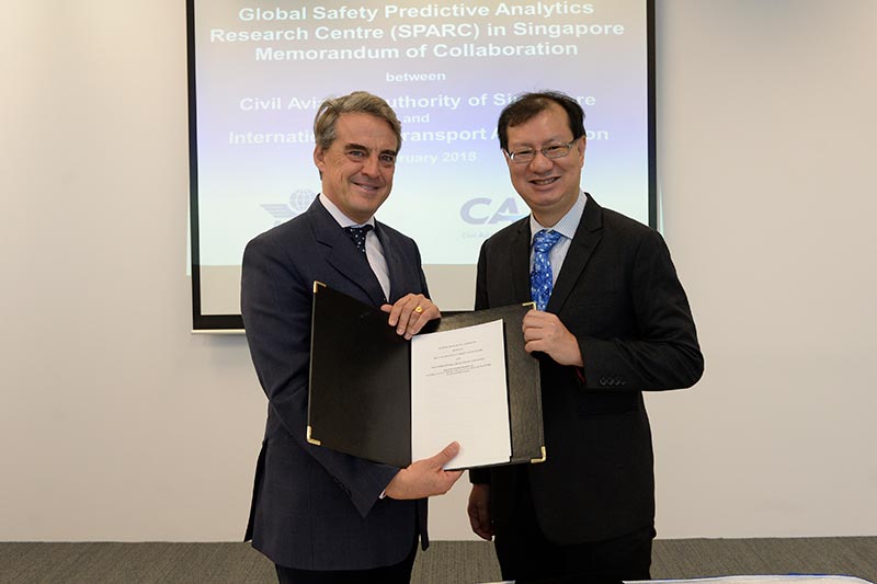 IATA and CAAS to establish a Global Safety Predictive Analytics Research Centre in Singapore