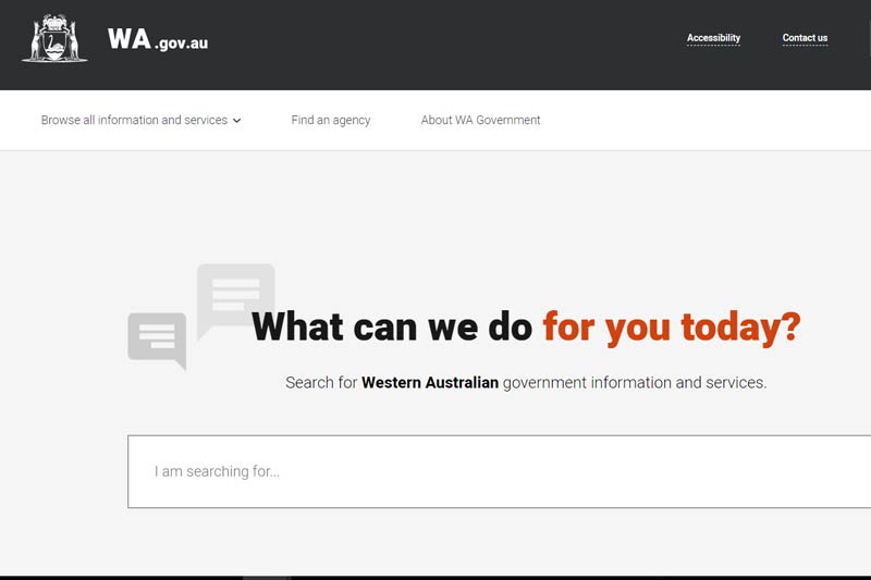 Redeveloped whole of government website launched by Western Australian Government
