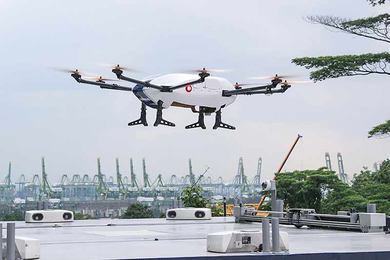 NUS and Airbus demonstrate commercial parcel delivery capabilities of Skyways drone