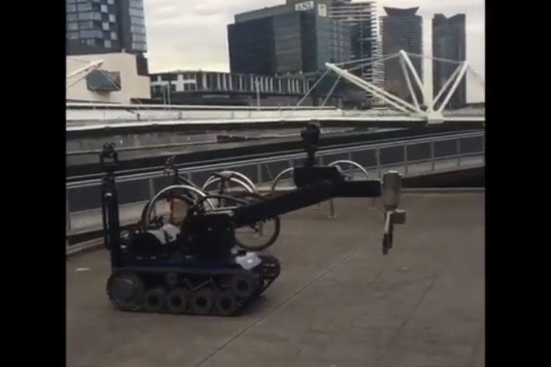 High-tech bomb response robots join the front line in Australia