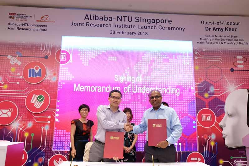 NTU Singapore partners with Alibaba to set up joint research institute for AI technologies