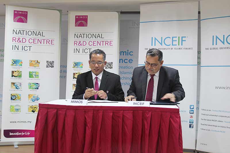 MIMOS and INCIEF sign MOU for collaboration in the area of Islamic Fintech