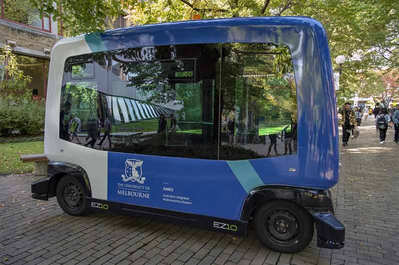 University of Melbourne launching autonomous mini shuttle bus