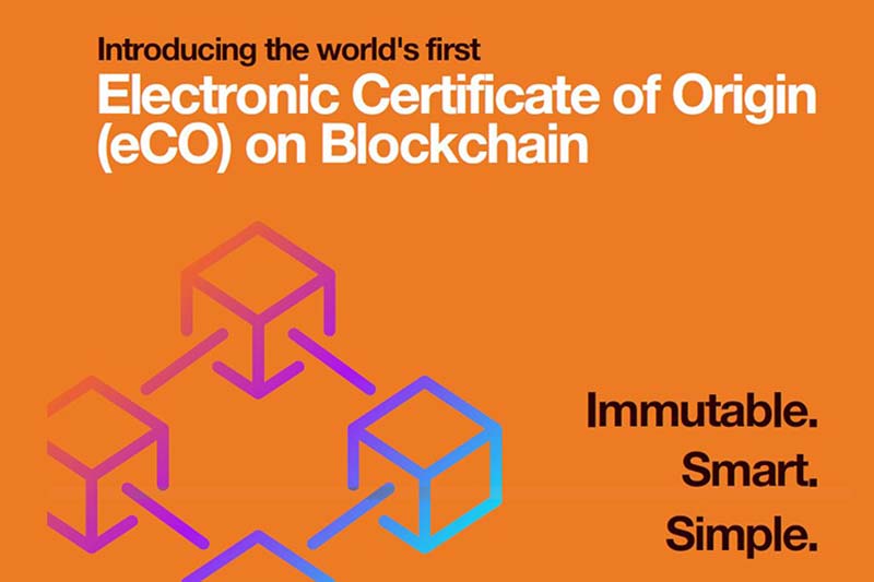 Singapore International Chamber of Commerce launches worlds first blockchain based e Certificate of Origin