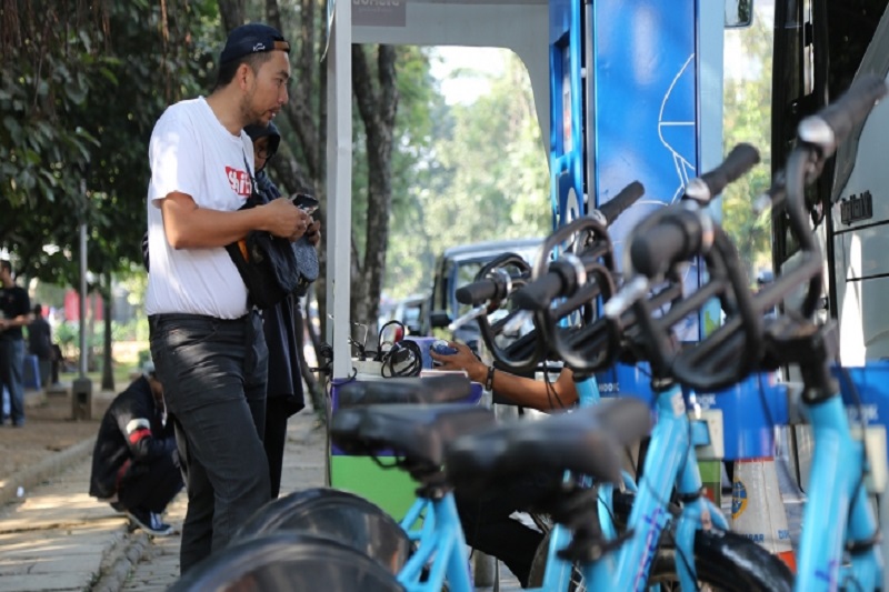 Universitas Gadjah Mada’s E-Money makes bike-sharing easy